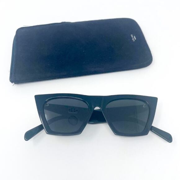 Celine Black CL41468/S Edge Cat Eye Sunglasses - Picture 5 of 13